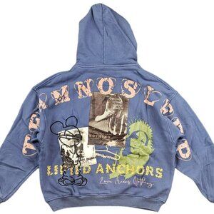 Lifted Anchors Team No Sleep Hoodie Sweatshirt Embroidered Hooded Size XL NEW
